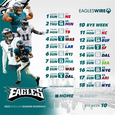 eagles schedule leaks|Eagles schedule leaks tracker: Every 2024 schedule leak so far